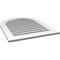 Ekena Millwork Round Top Surface Mount PVC Gable Vent: Functional, w/ 3-1/2"W x 1"P Standard Frame, 28"W x 36"H GVPRT28X3601SF - alternate 4
